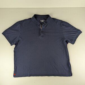 Untuckit Polo Shirt Men's Size XL Navy Blue Short Sleeve Casual